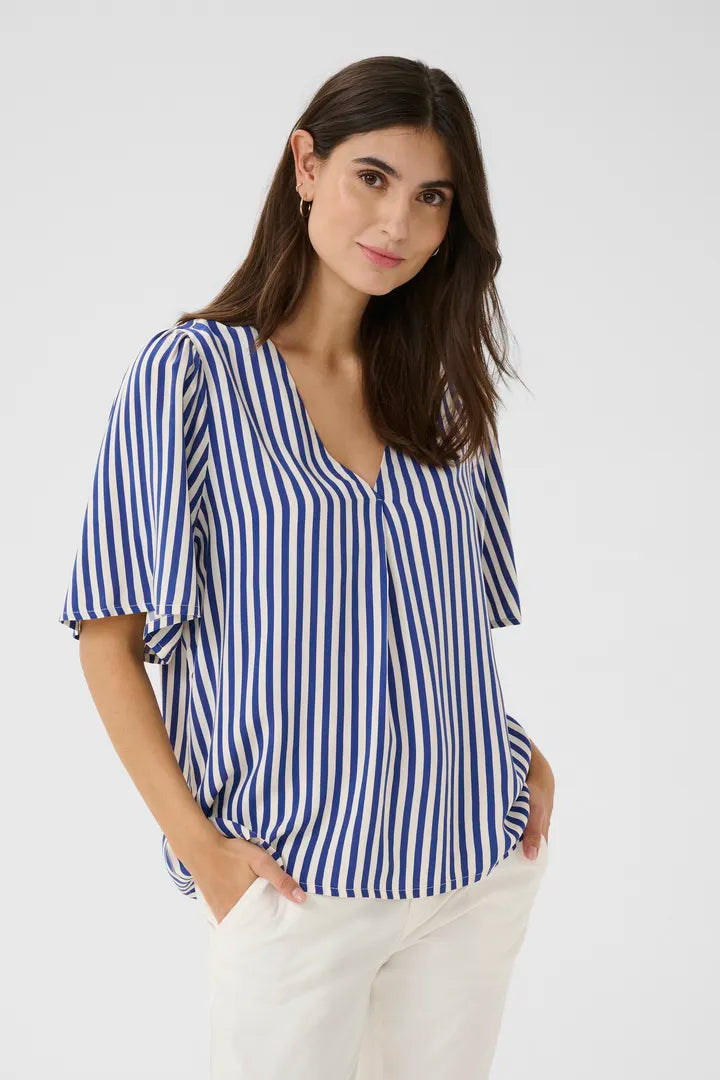 Denia Blusa - Navy/Stripes