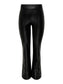 Jessie Flare Buksur - Black Faux Leather