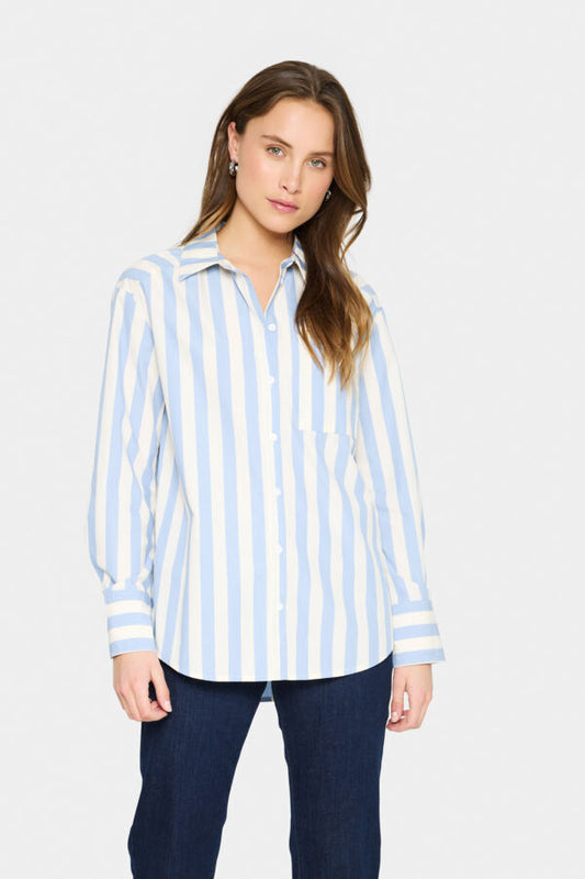 Lieke skjúrta - Allure Ice Stripe
