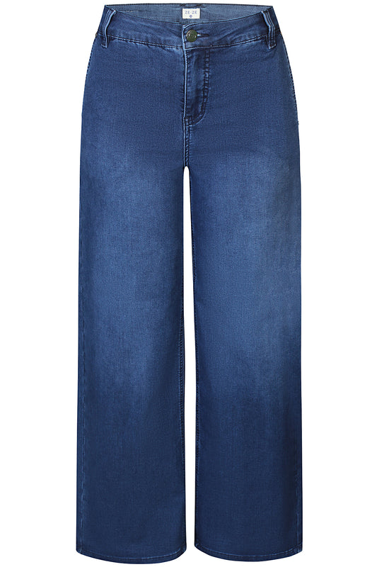 Issey Wide Jeans - Medium Blue Denim