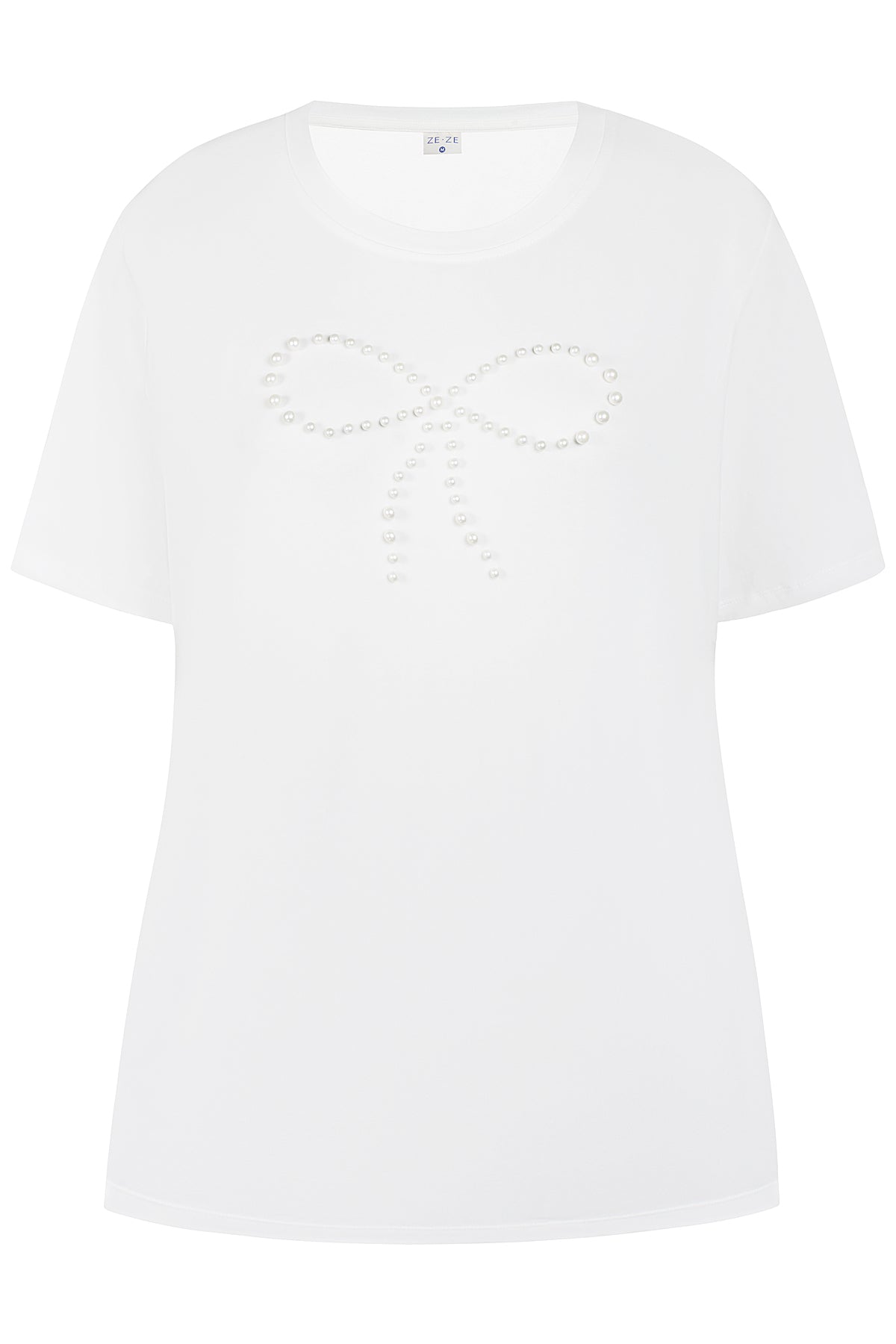 Bethany T-Shirt - Cream Við Perlu Sloyfu