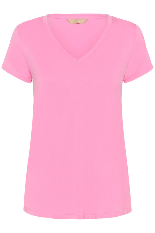 Poppy V-Neck - Begonia Pink