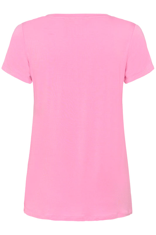 Poppy V-Neck - Begonia Pink