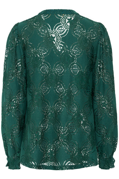 Olu Blouse - Botanical garden/ green