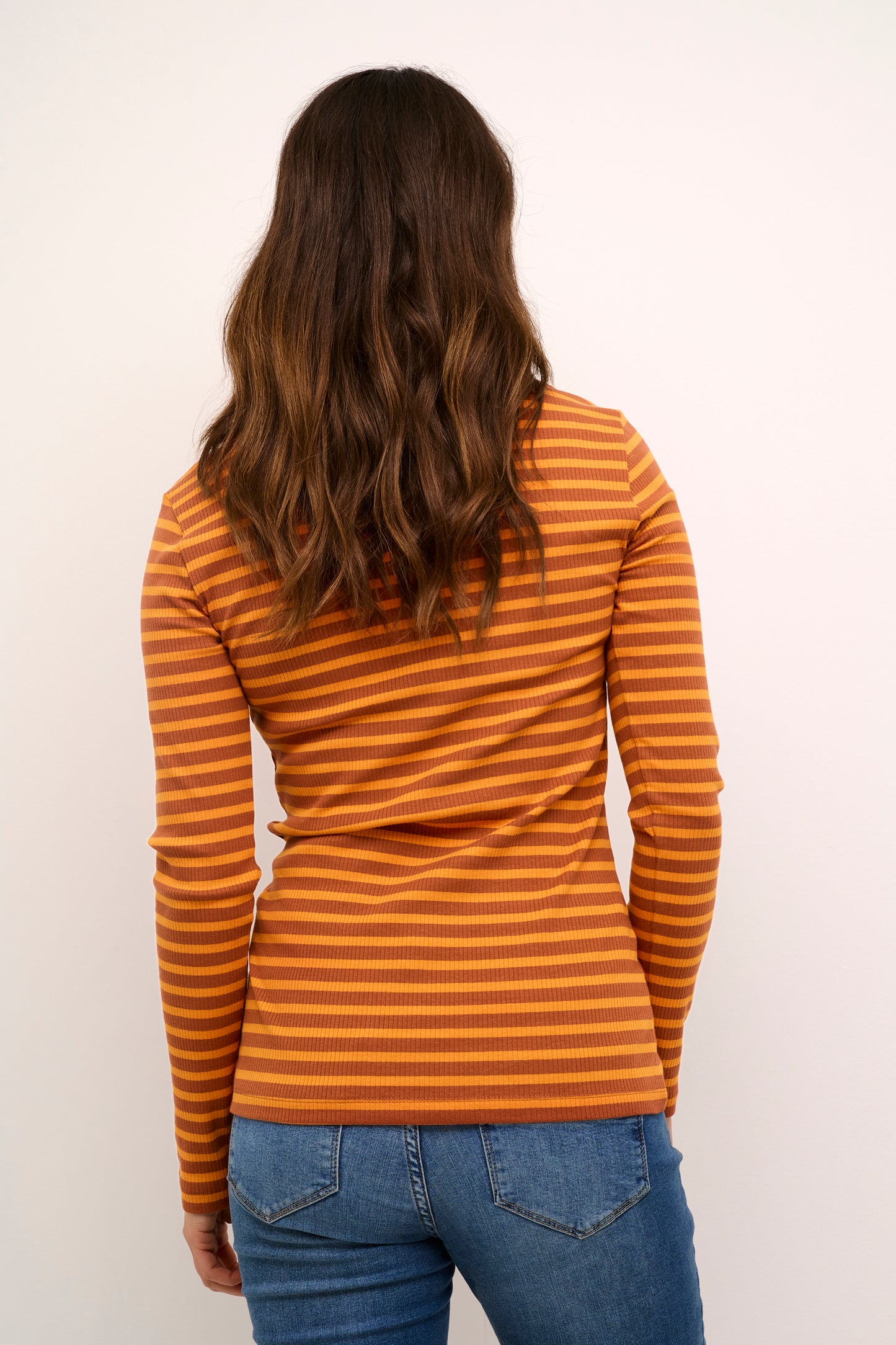 Dolly Blusa - Spice/Orange Stripe