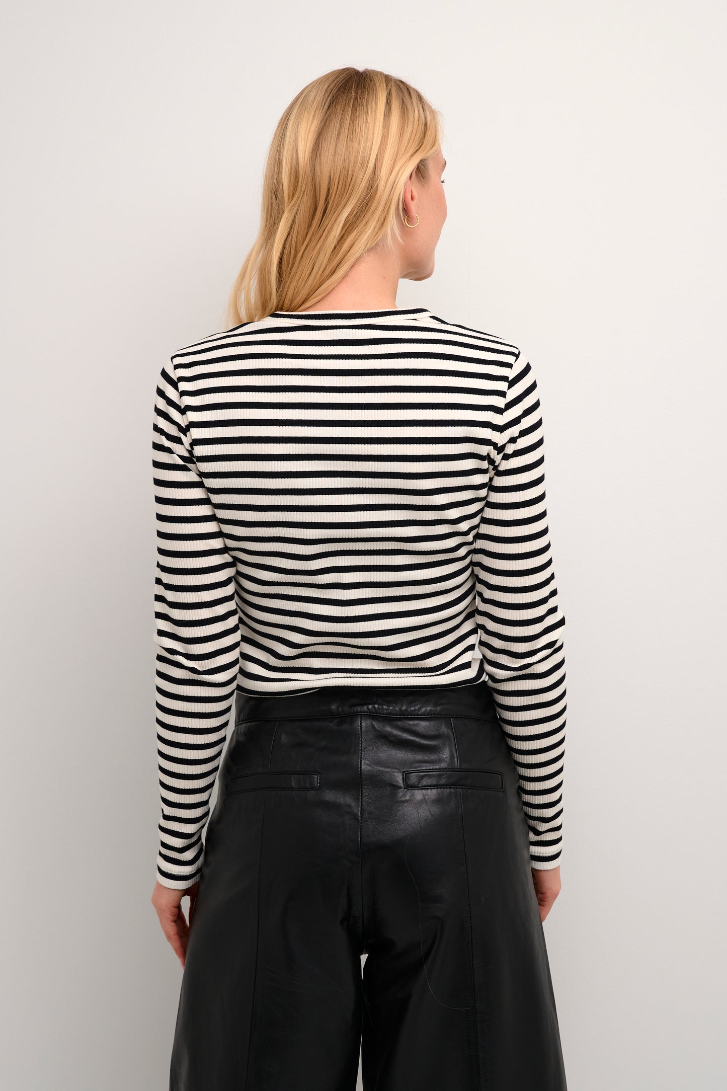 Dolly Blusa - Black/White Stripe