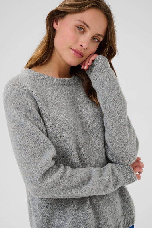 Katrina Pullover - Mid grey melange