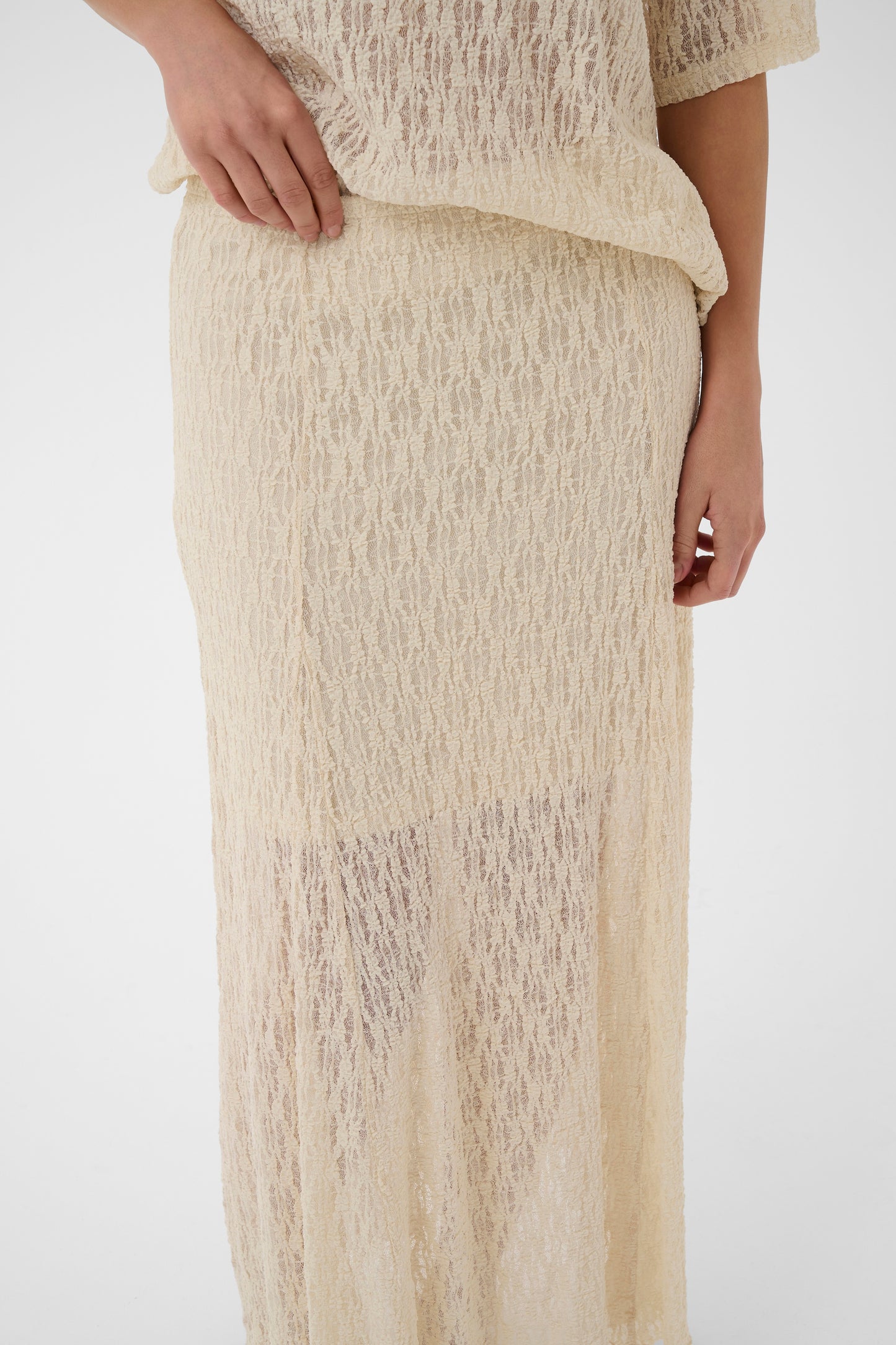 Kine lace skirt - Whitecap