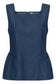 Mone Michelle Top - Blue Rinse Wash