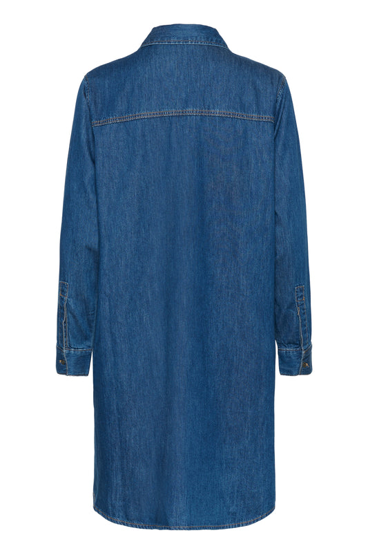 Arpa kjóli - Dark blue wash