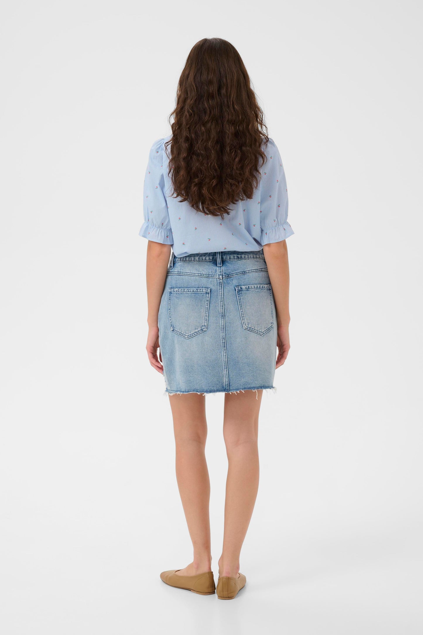 Annille skjúrta - Blue/white stripe