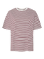 Sadie tshirt - Cloud Dancer/Tawney Port