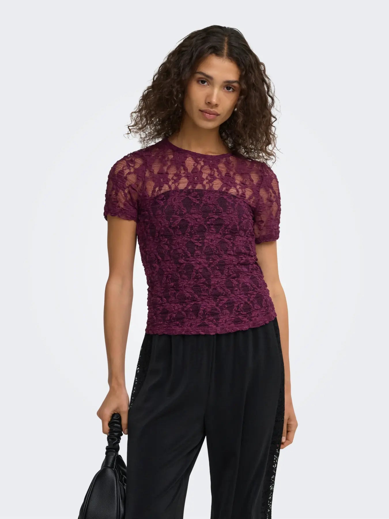Alba Blondu Blusa - Vínreyð