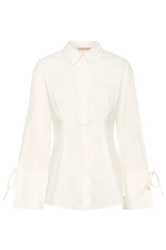 Allison Olena Fitted Shirt - Spring Gardenia