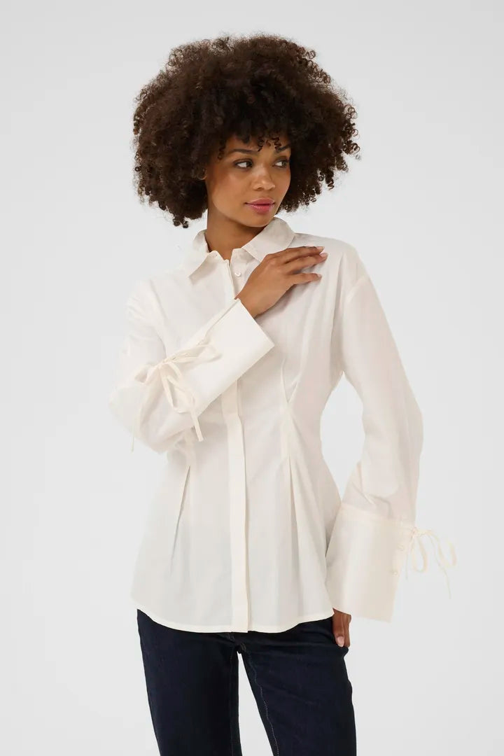 Allison Olena Fitted Shirt - Spring Gardenia