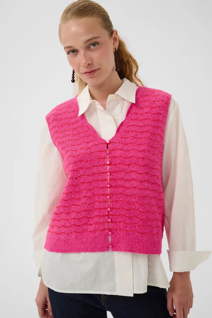 Amera Julietta Waistcoat - Pink/Red