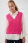 Amera Julietta Waistcoat - Pink/Red