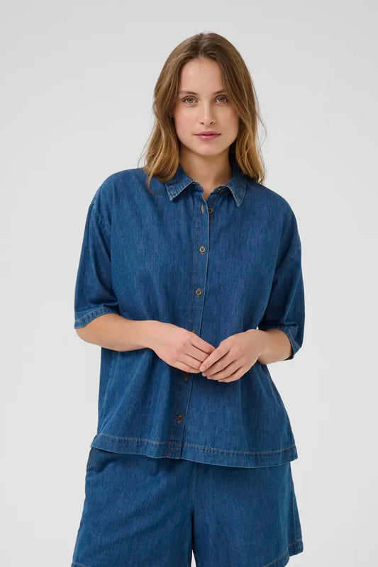 Berteline Arpa Skjúrta - Dark Blue Wash