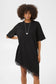 Karla Chabrina T-Shirt Kjóli - Black