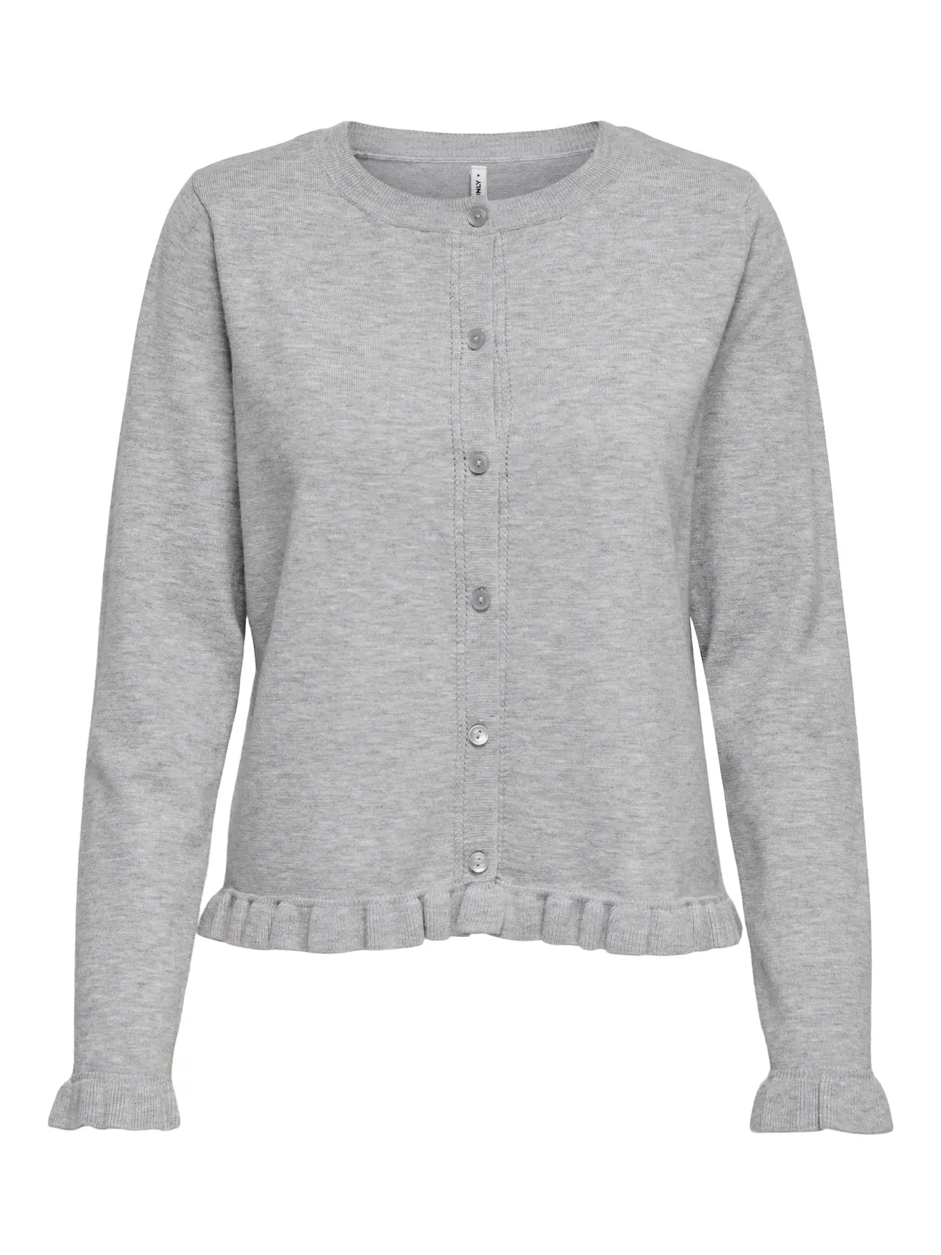 Cinderel Kardigan - Light Grey Melange
