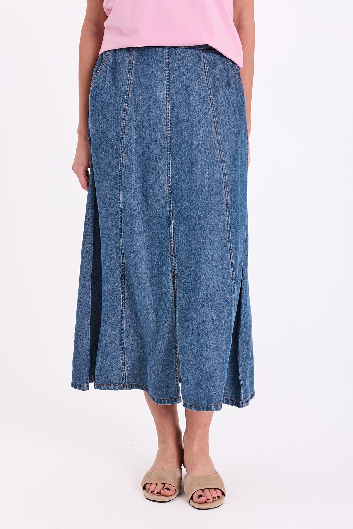 Milo niðurdeilur - Medium blue denim