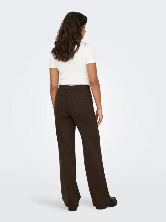 Madison Blush HW Wide - Dark Brown Denim