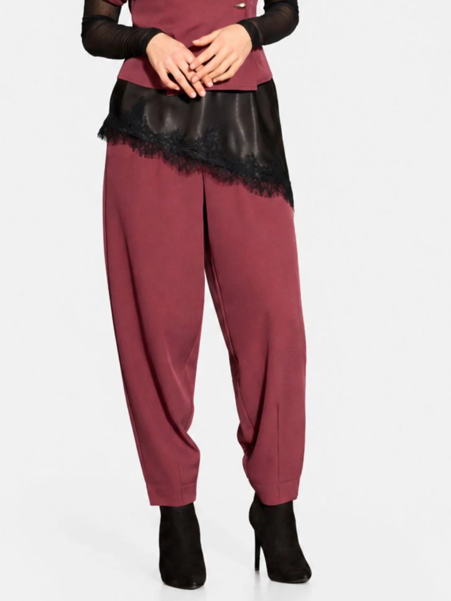 Ilana Barrel Pants - Red