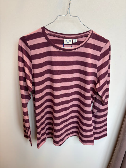 Anita Blusa - Bordeux Stripe