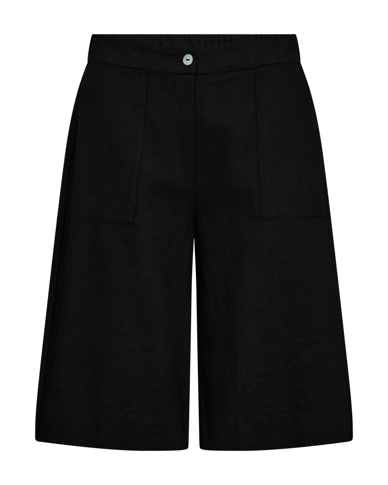 Lava Hør Shorts - Black