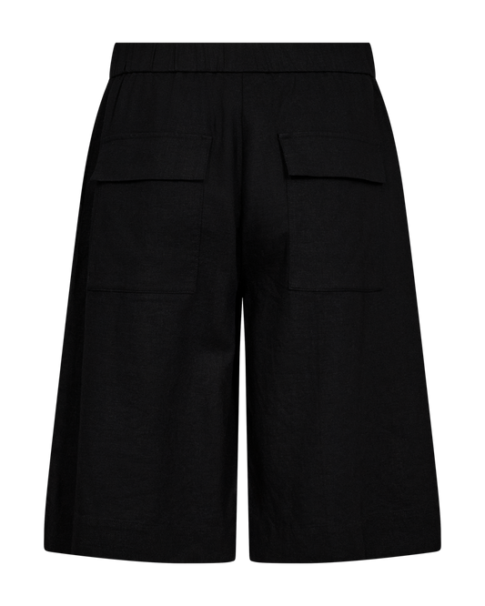 Lava Hør Shorts - Black
