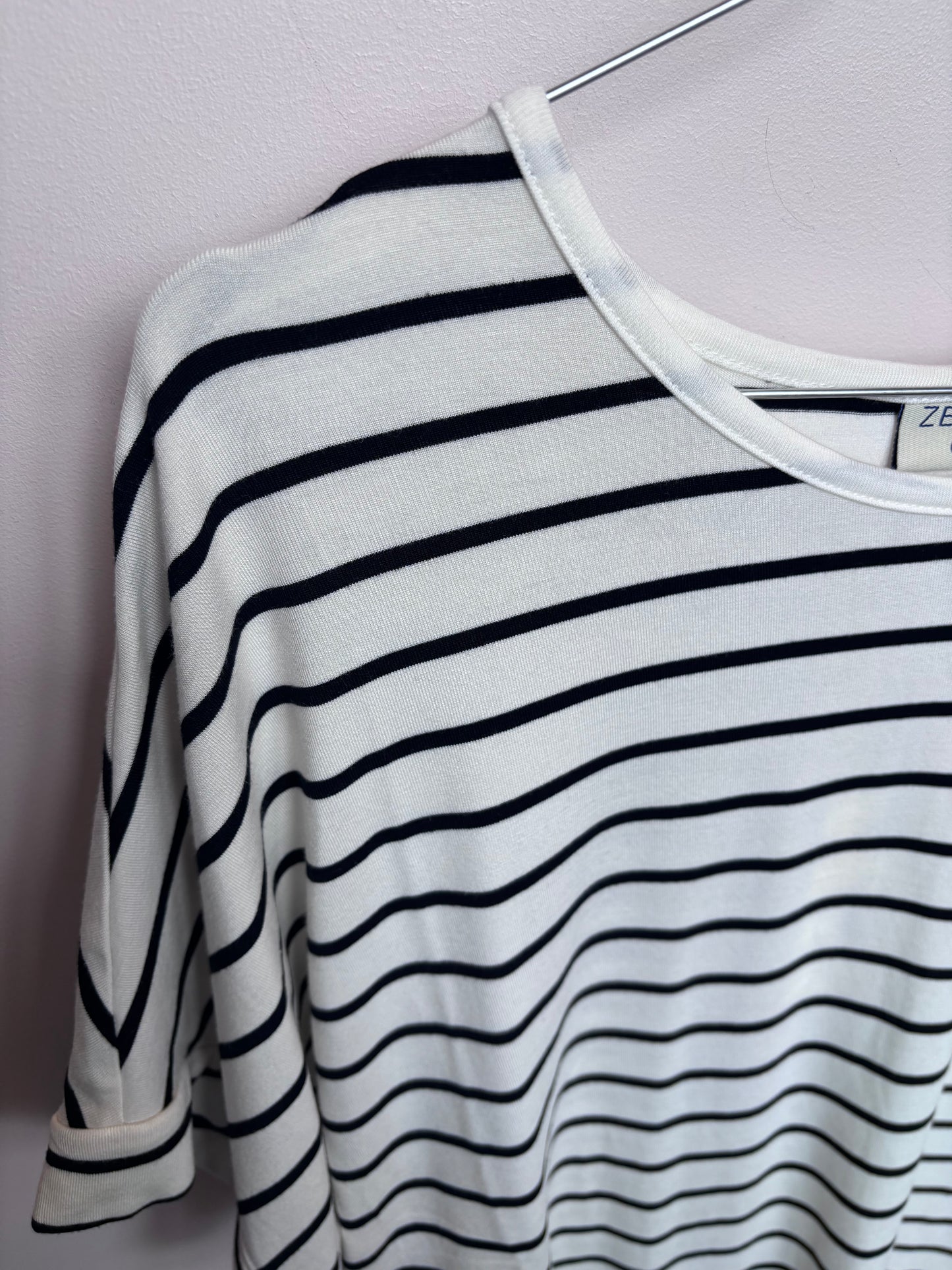 Fay t-shirt - Cream/Black stripe