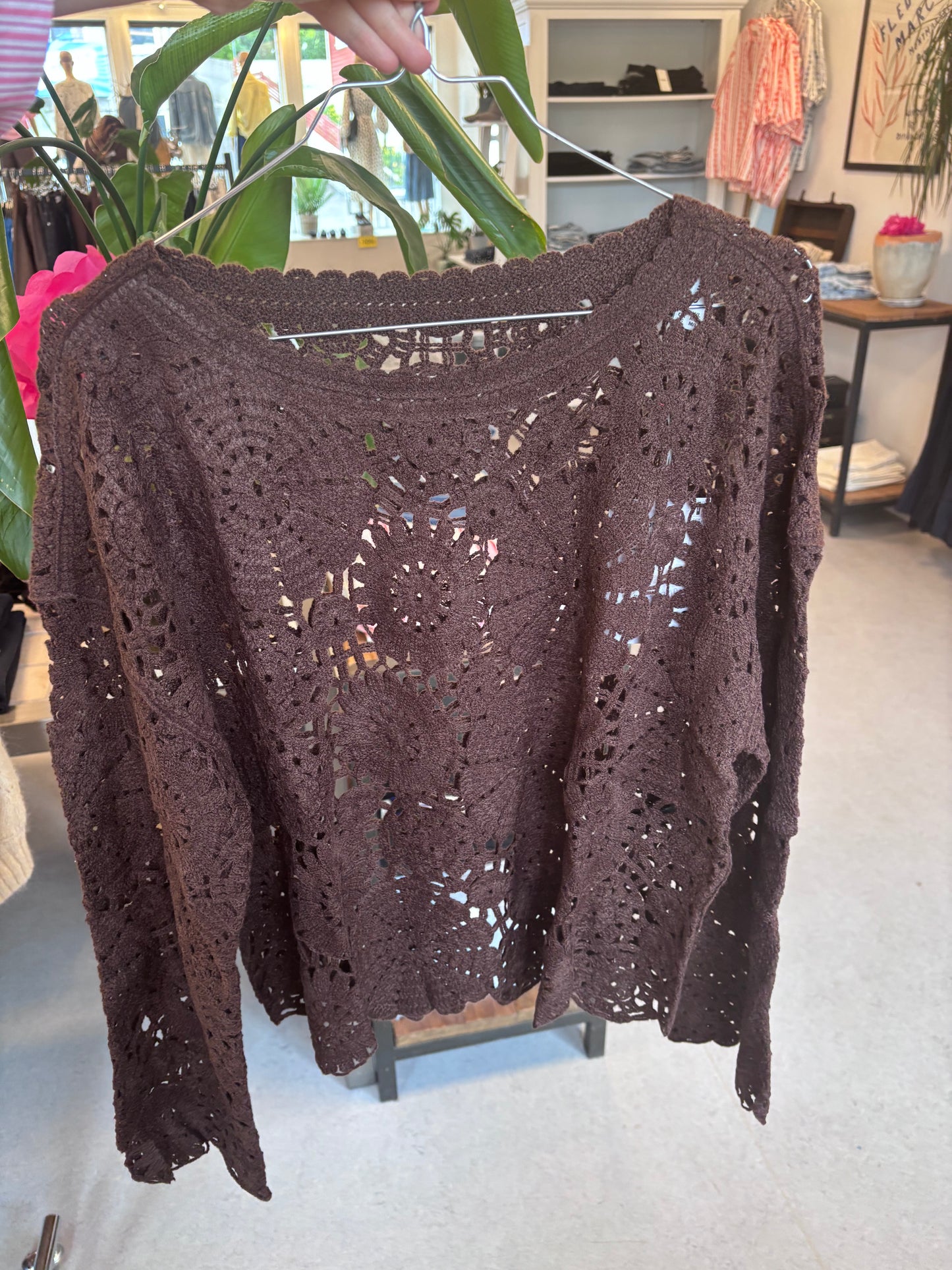 New Yvonne Blusa - Coffee Bean