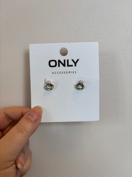 Luna oyraringar - Silver/Shell