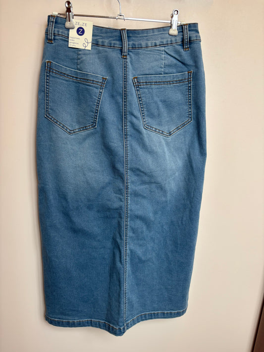 Glance niðurdeilur - Medium blue denim