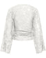 Nadia Ruching Top - Creme