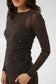 Maisie Blusa - Black/Pearls