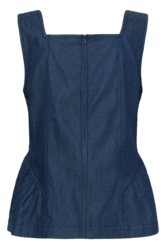 Mone Michelle Top - Blue Rinse Wash