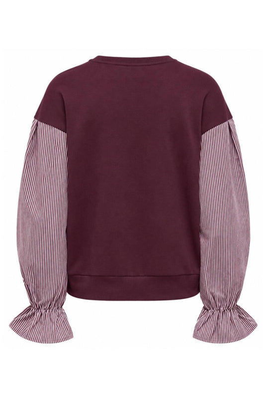 Nina Sweat Mix Blusa - Fig Stripe