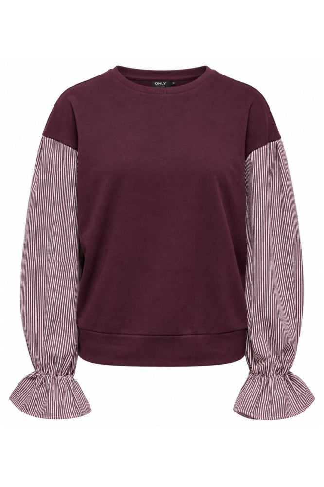 Nina Sweat Mix Blusa - Fig Stripe