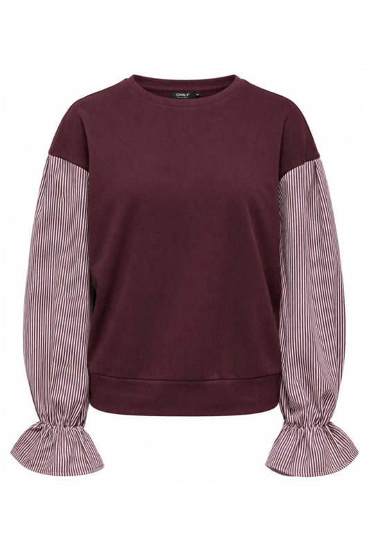 Nina Sweat Mix Blusa - Fig Stripe