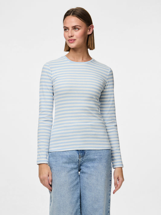 Ruka blusa - Cashmere Blue/Cloud Dancer