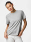 Ria T-Shirt - Light Grey Melange