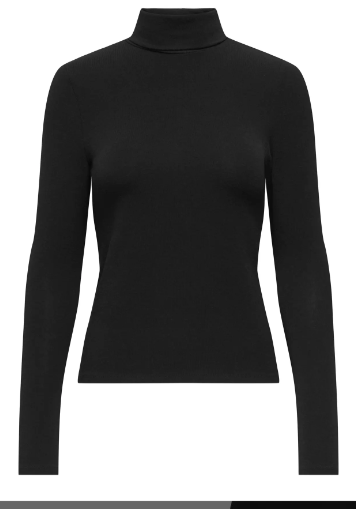 Only Glamour Roll-Neck - Black