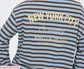 Freja Stripe T-shirt - Blue/Brown