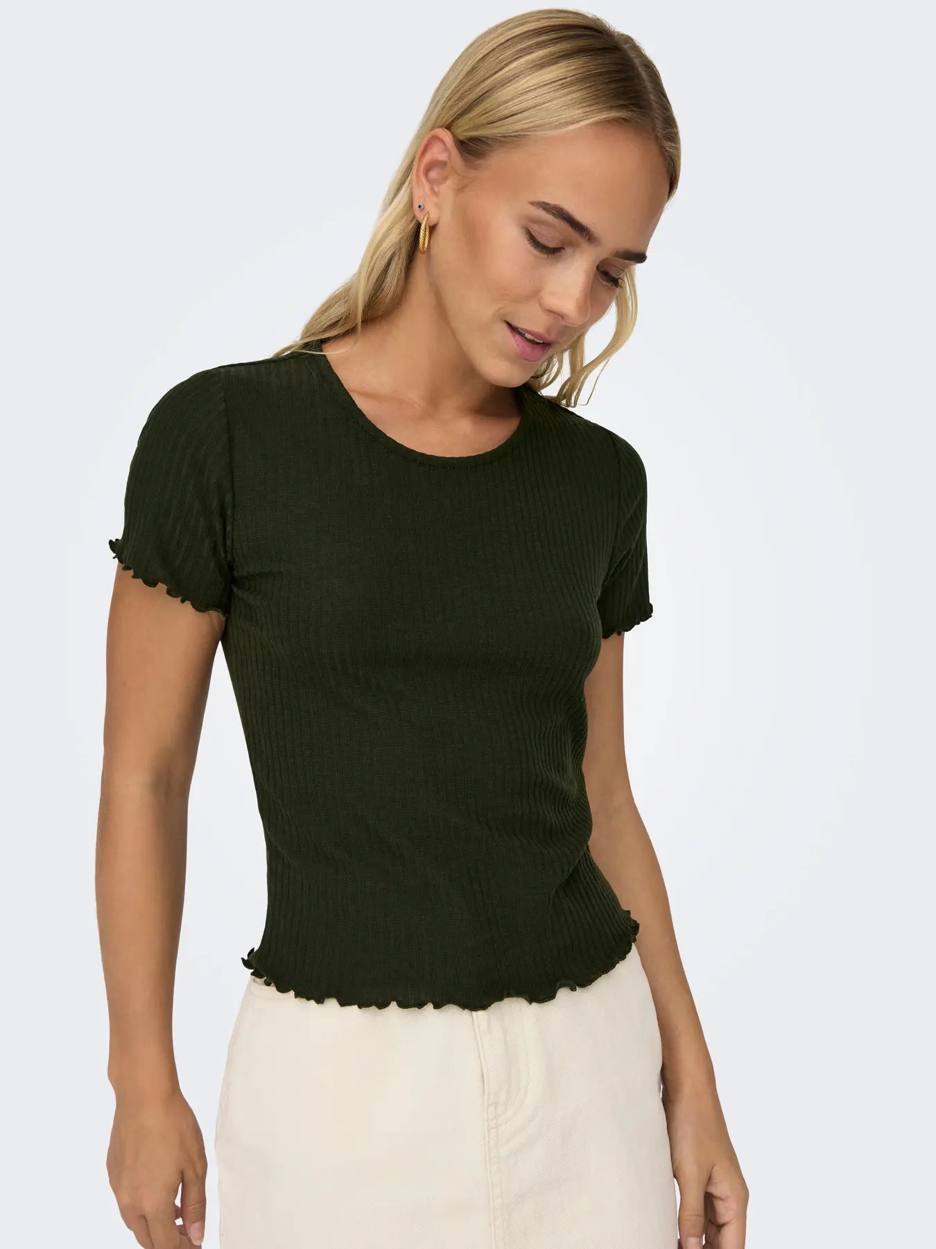 Emma Stutt T-Shirt - Grøn