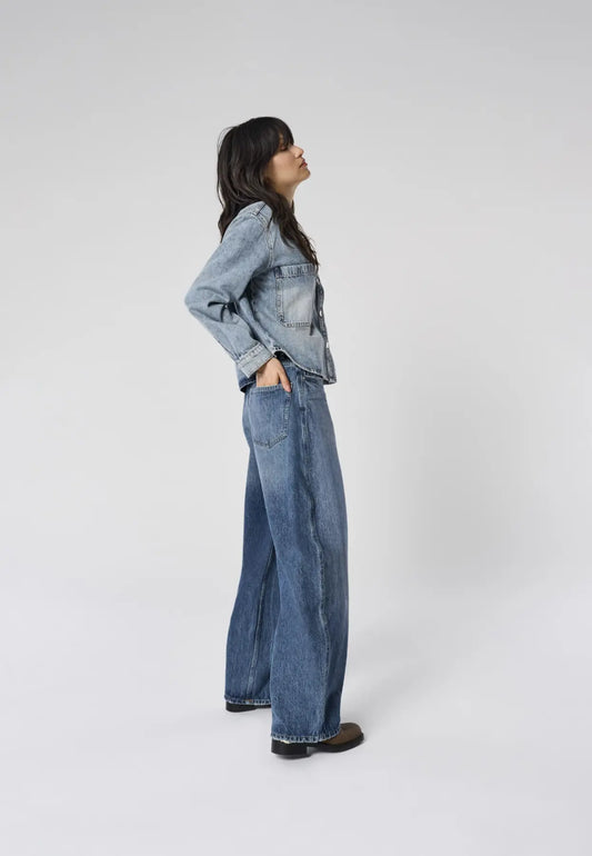 Taylor Barrel Jeans - Dark Blue Medium