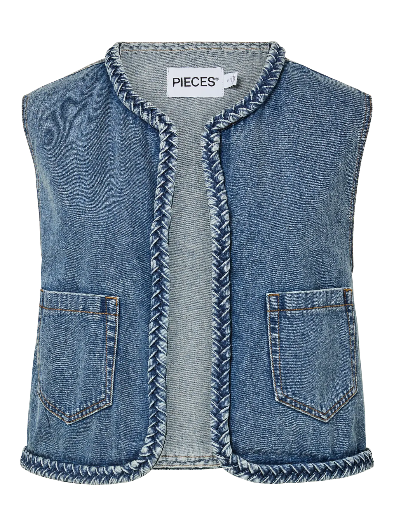 Bell vestur - Light Blue Denim