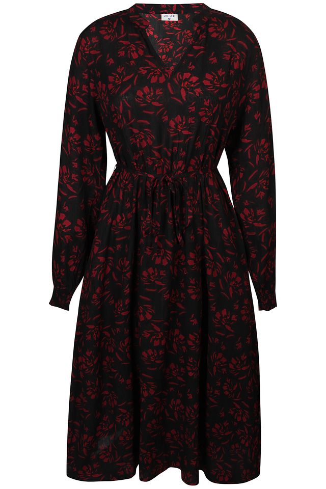 Bianca kjóli - Black/Red