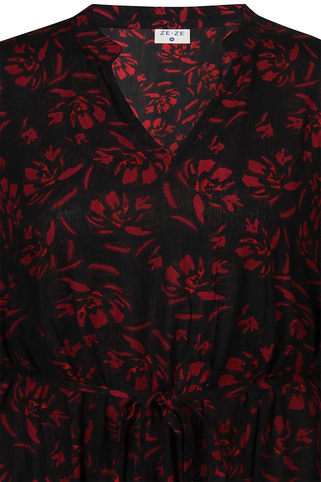 Bianca kjóli - Black/Red