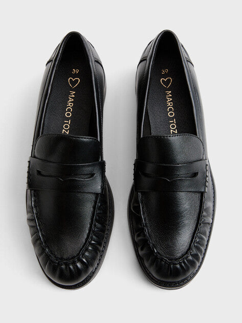 Loafers - Black Nappa Leður